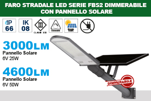 FARO STRADALE LED IP65 Dimmerabile Serie FBS2