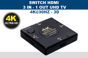 SWITCH HDMI 3 IN - 1 OUT