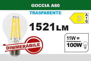 LAMPADA LED DIMMER GOCCIA A60