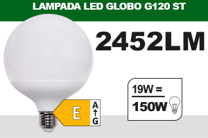 LAMPADA LED GLOBO G120 ST