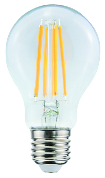 LAMPADA LED GOCCIA A60 serie Filament Trasp., E27, 11W,FA320°,2700K,220Vac,LM1521,RA 80, 60*108mm