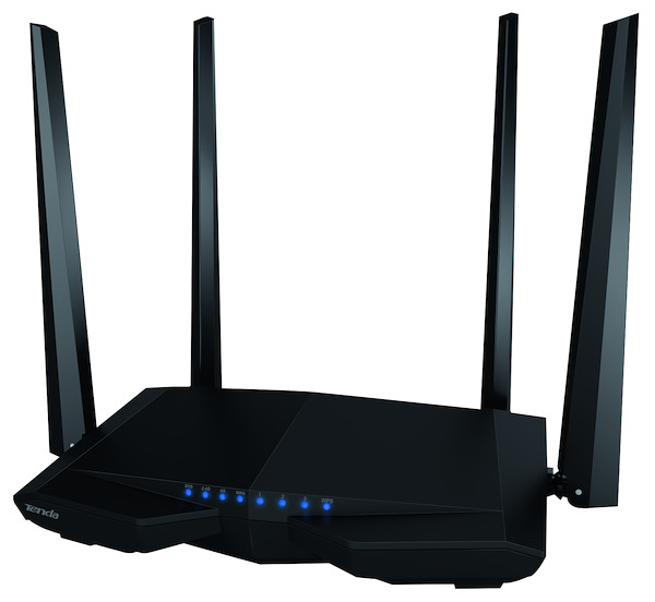 Router Wireless AC6 a doppia banda 1200Mbps standard 802.11ac, 4x5DBI, 3x100Mbps LAN, TENDA