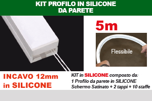 Profilo per Strip in SILICONE