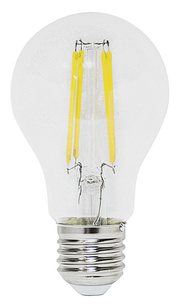 LAMPADA LED Classe A, GOCCIA A60 Filament Trasp., E27, 3,8W, FA320°, 3000K, 220Vac, LM806, CRI80, 60*108mm, 3pack color box