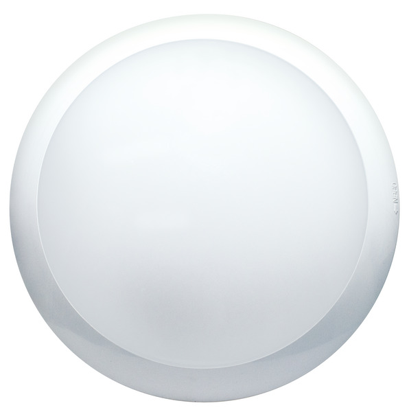 PLAFONIERA A LED ROTONDA CON SENSORE E FUNZIONE EMERGENZA, IP66, 16W, 120°, 4000K, LM1300, CRI80, BAT. 3,7V 2,2AH Li-ion, D.300mm H.87mm